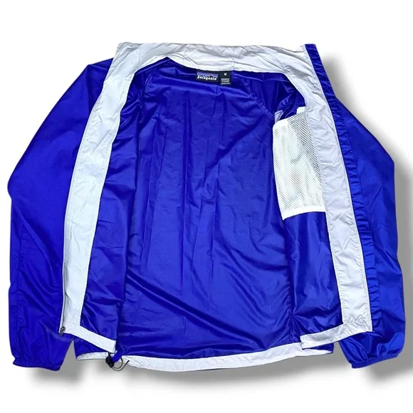 Patagonia Mens Velocity O2 Shell Windbreaker Full Zip Jacket Blue Size M - Picture 3 of 12